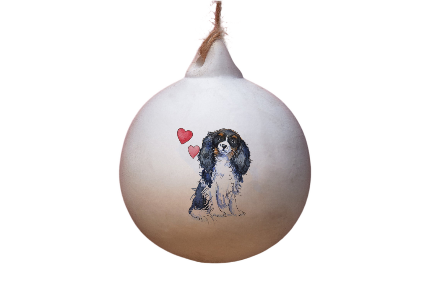 Cavalier King Charles Spaniel Ceramic Round Bauble