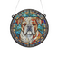 Bulldog Stained Glass Effect Suncatcher