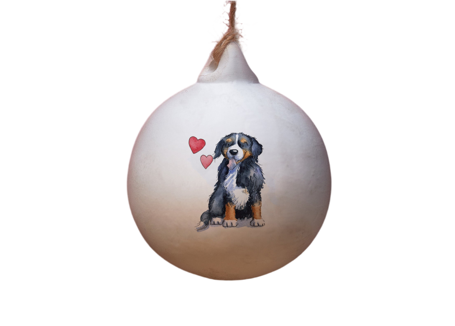 Bernese Mountain Dog Ceramic Round Bauble