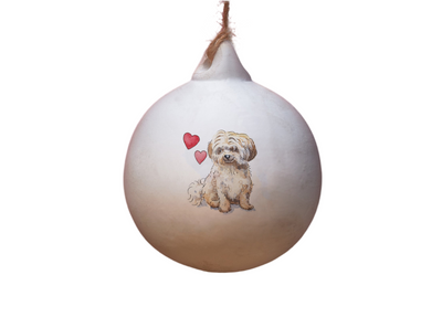 Havanese Fawn Ceramic Round Bauble