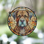 Boxer Brindle Stained Glass Effect Suncatcher