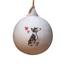 Bull Terrier Ceramic Round Bauble