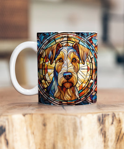 Airedale Terrier Suncatcher Artwork Ceramic Mug