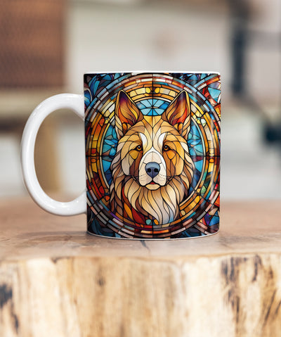 Akita Suncatcher Artwork Ceramic Mug