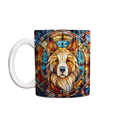 Akita Suncatcher Artwork Ceramic Mug