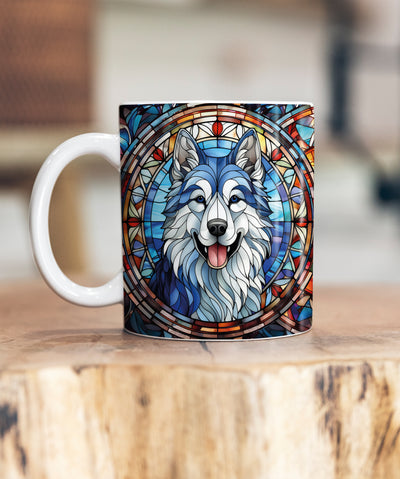 Alaskan Malamute Suncatcher Artwork Ceramic Mug