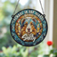 Australian Shepherd Memorial Stained Glass Effect Suncatcher