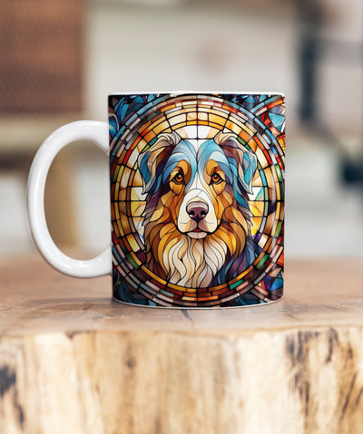 Australian Shepherd Suncatcher Artwork Ceramic Mug