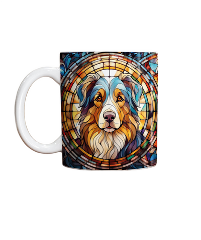 Australian Shepherd Suncatcher Artwork Ceramic Mug