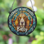 Basset Hound Memorial Stained Glass Effect Suncatcher