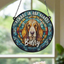 Basset Hound Memorial Stained Glass Effect Suncatcher