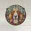 Basset Hound Stained Glass Effect Suncatcher