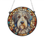 Bearded Collie Stained Glass Effect Suncatcher