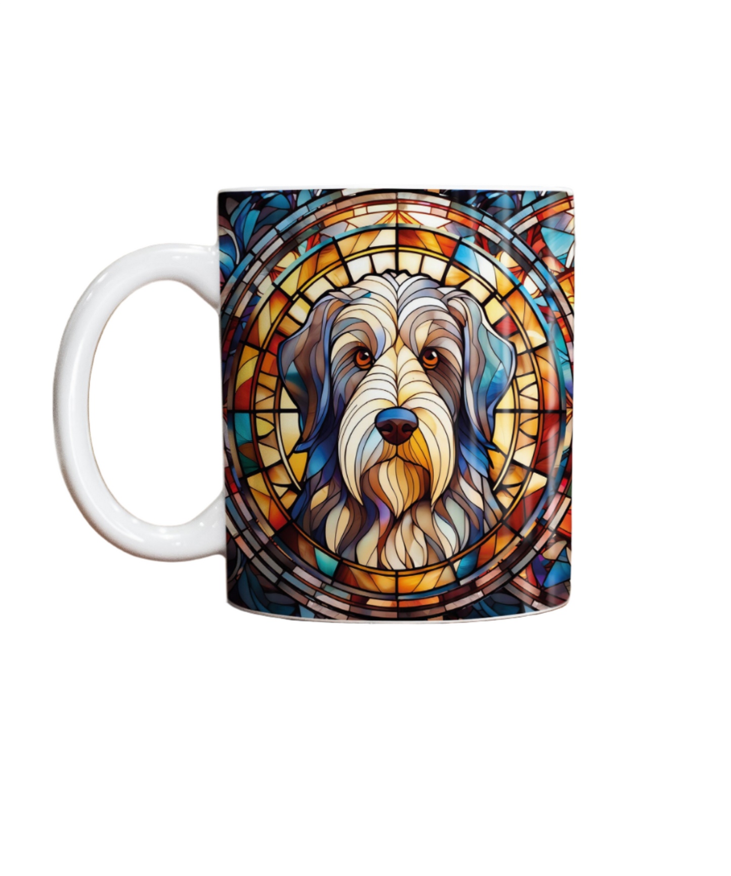 Bearded Collie Suncatcher Artwork Ceramic Mug