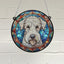 Bedlington Terrier Stained Glass Effect Suncatcher