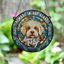 Bichon Frise Memorial Stained Glass Effect Suncatcher