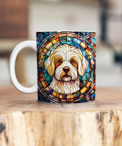 Bichon Frise Suncatcher Artwork Ceramic Mug