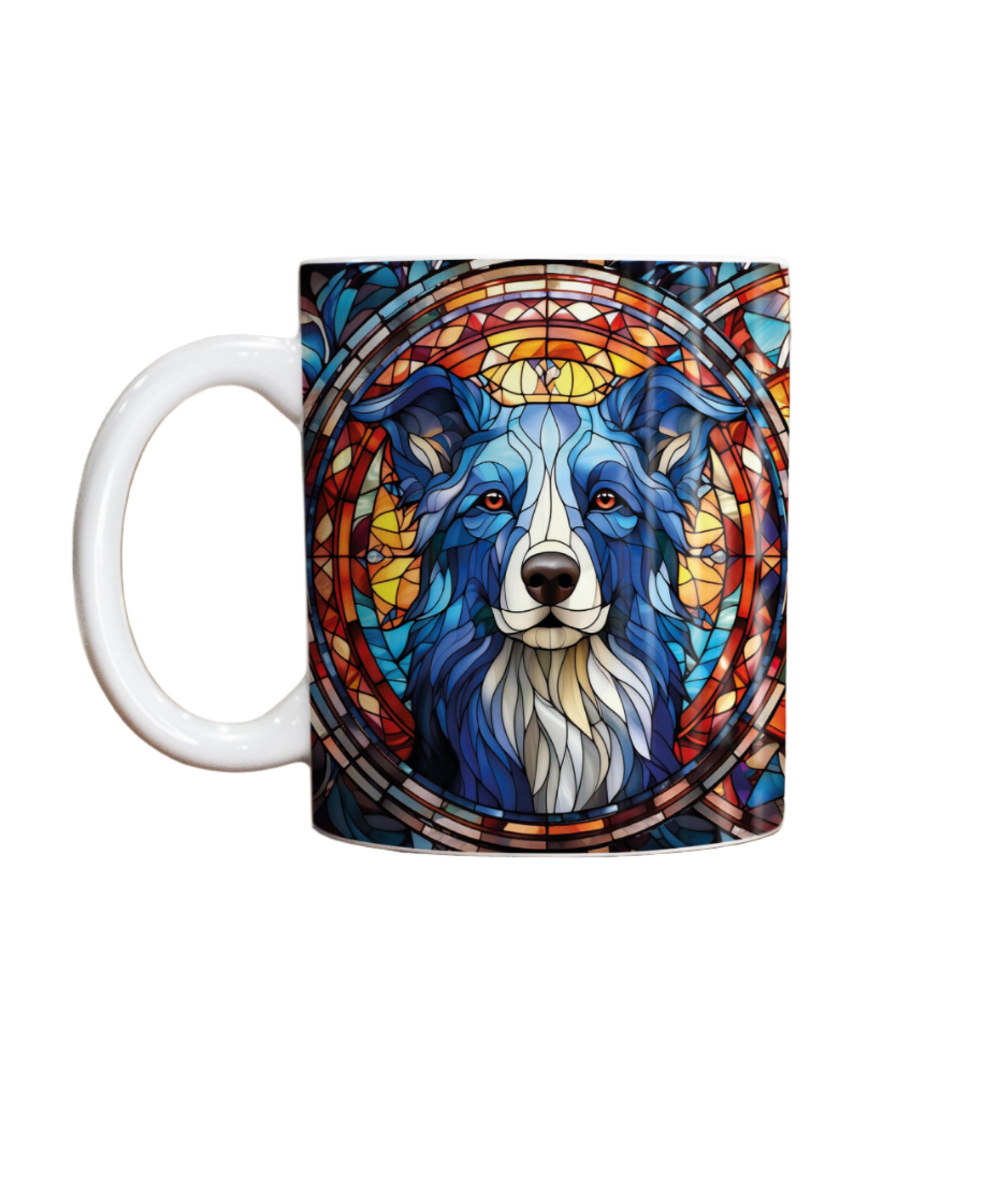 Border Collie Suncatcher Artwork Ceramic Mug