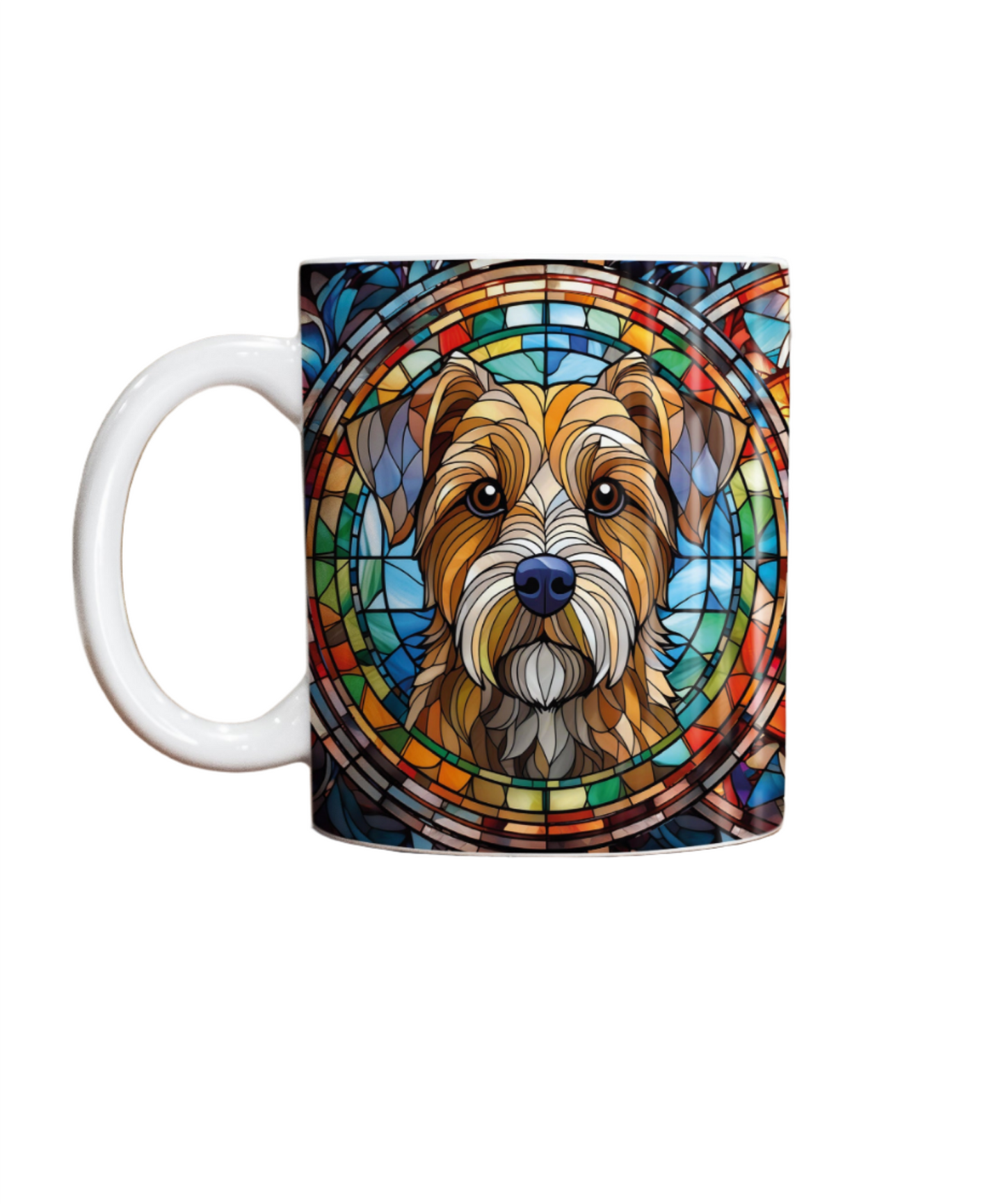 Border Terrier Suncatcher Artwork Ceramic Mug