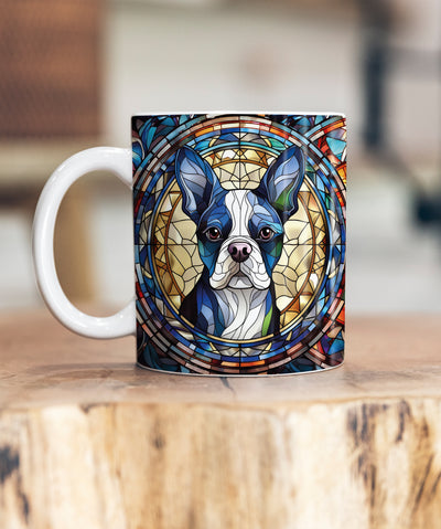 Boston Terrier Suncatcher Artwork Ceramic Mug