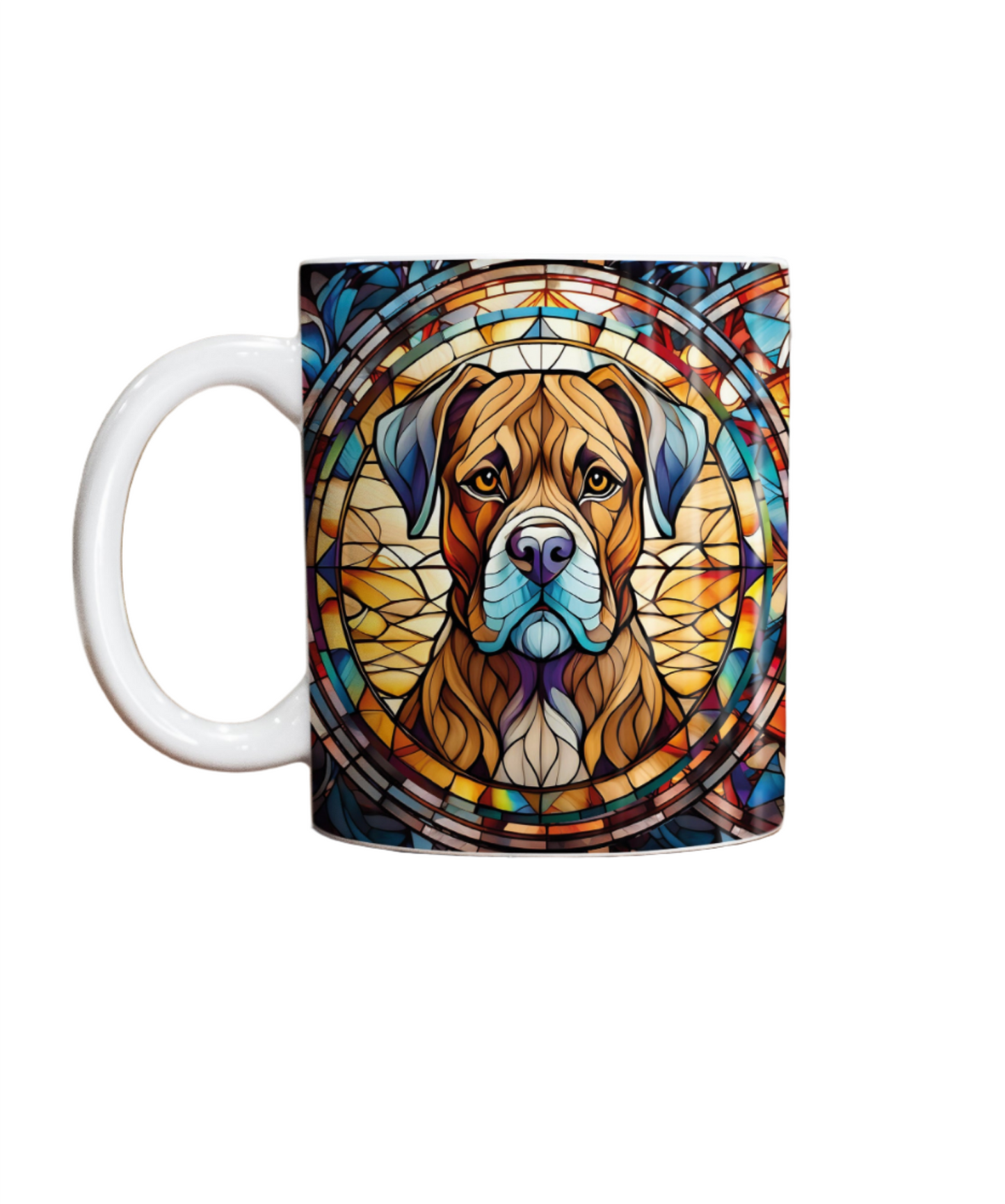 Boxer Brindle Suncatcher Artwork Ceramic Mug