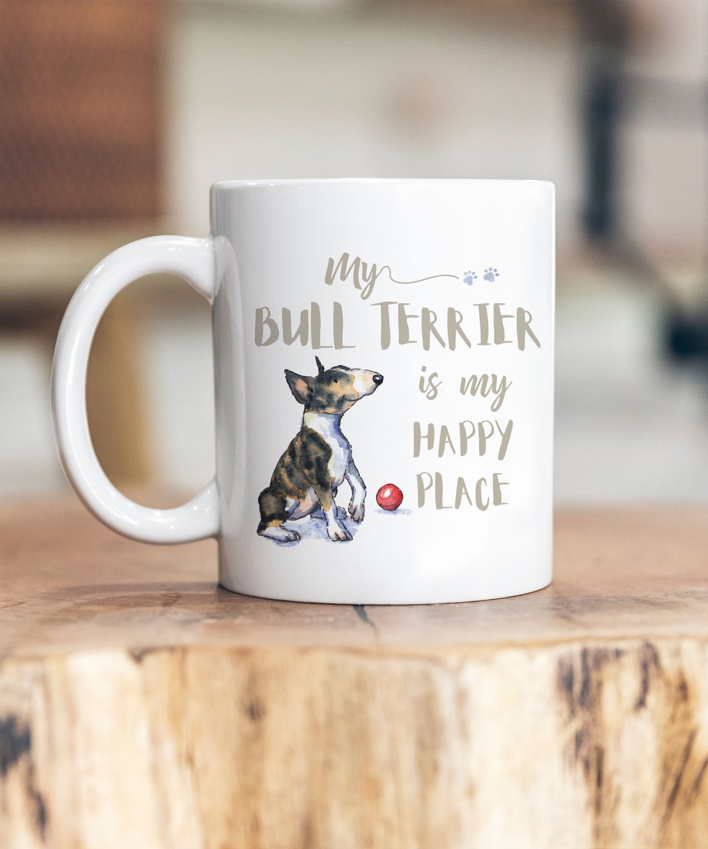 My Happy Place Bull Terrier Ceramic Mug