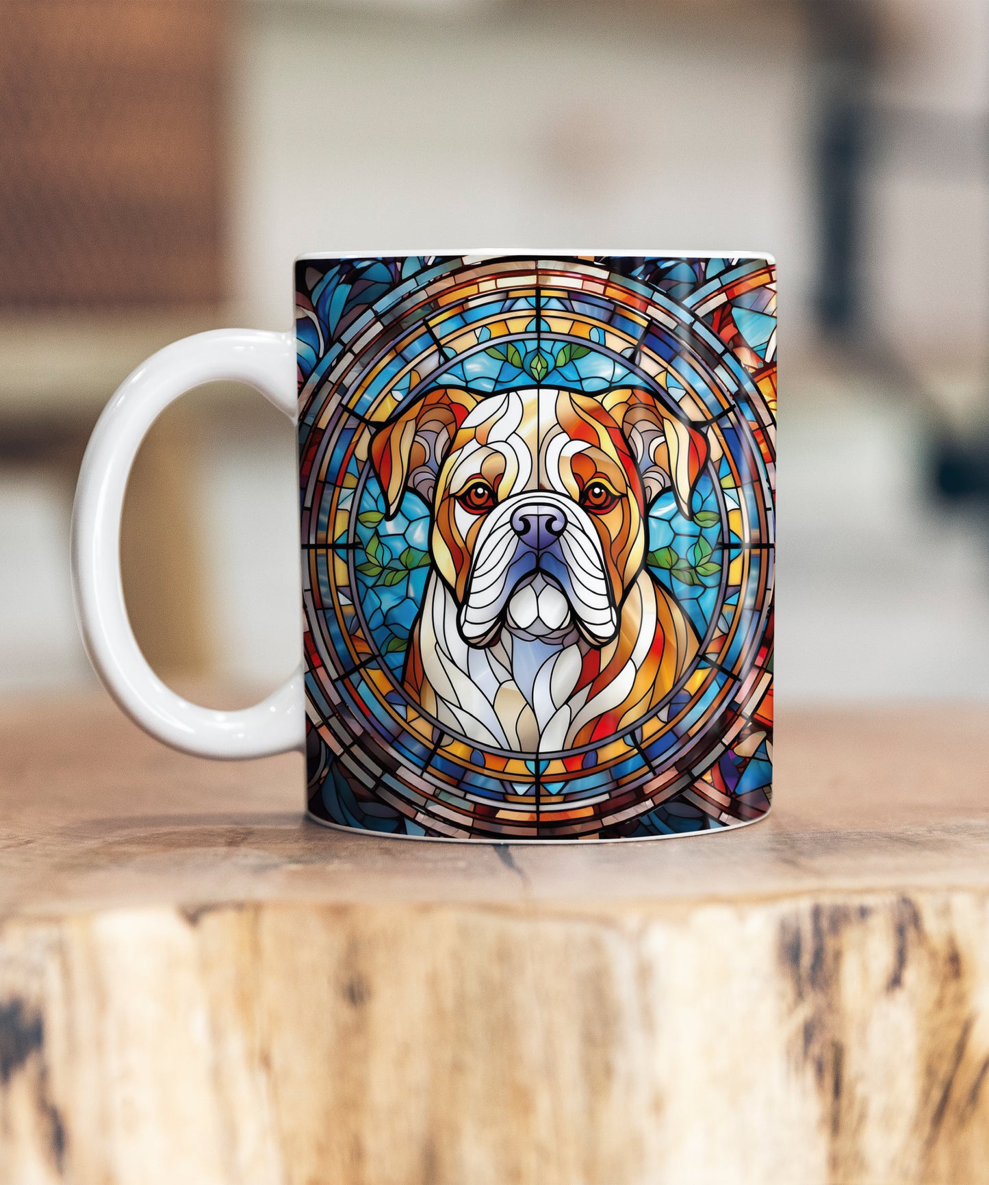 Bulldog Suncatcher Artwork Ceramic Mug