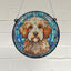 Cavapoo Stained Glass Effect Suncatcher