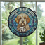 Cavapoo Memorial Stained Glass Effect Suncatcher