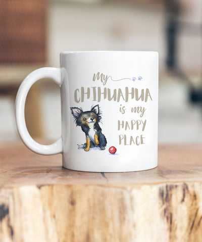 My Happy Place Chihuahua Ceramic Mug