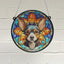 Chihuahua Black Stained Glass Effect Suncatcher