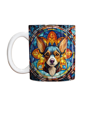 Chihuahua Black Suncatcher Artwork Ceramic Mug