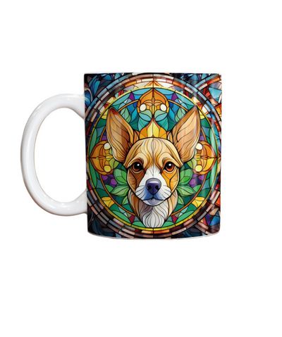 Chihuahua Fawn Suncatcher Artwork Ceramic Mug