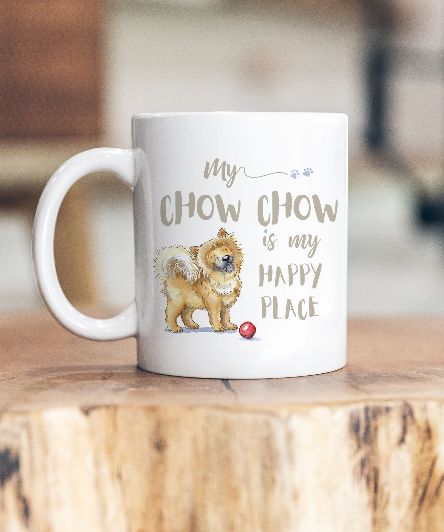 My Happy Place Chow Chow Ceramic Mug