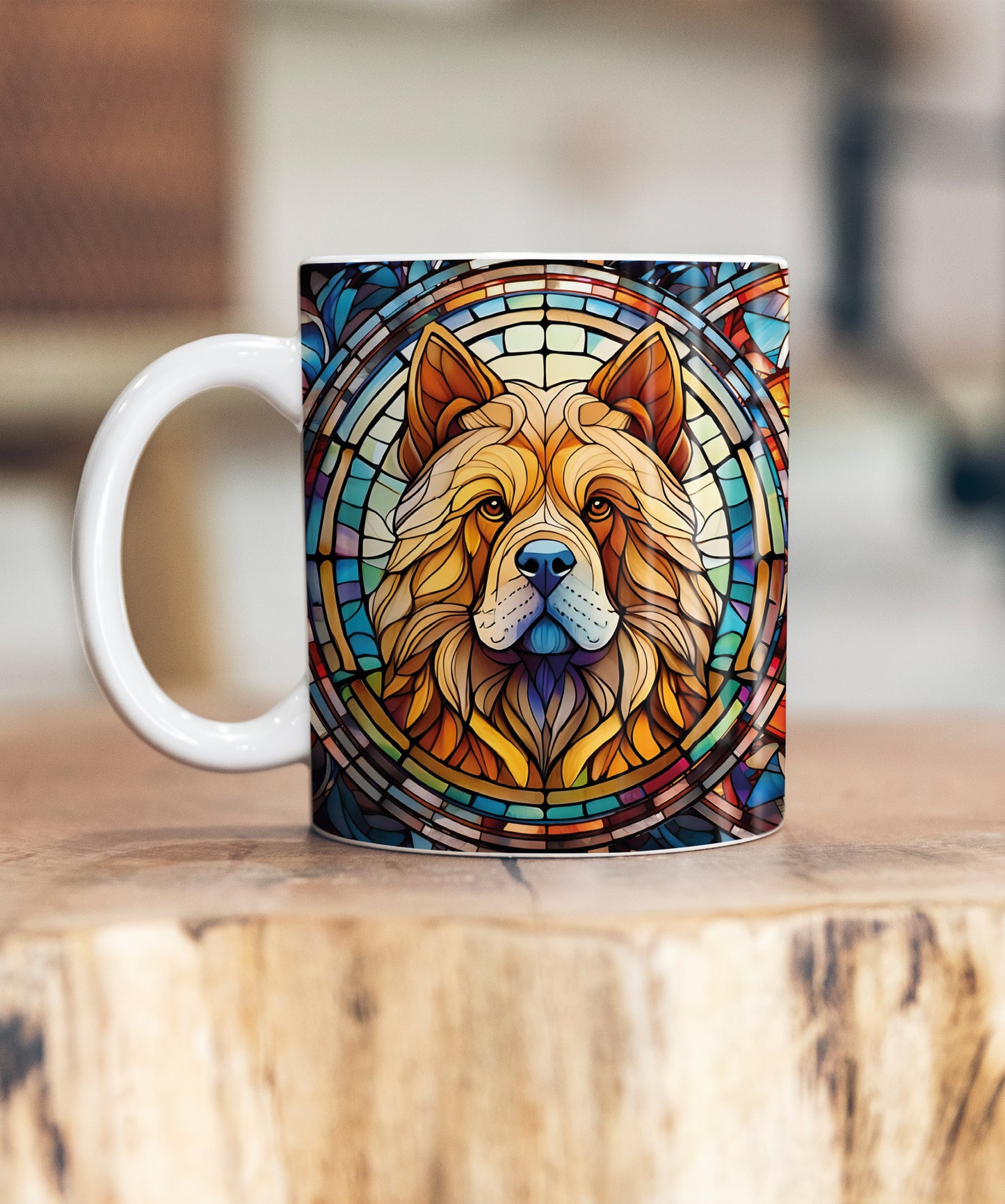 Chow Chow Suncatcher Artwork Ceramic Mug