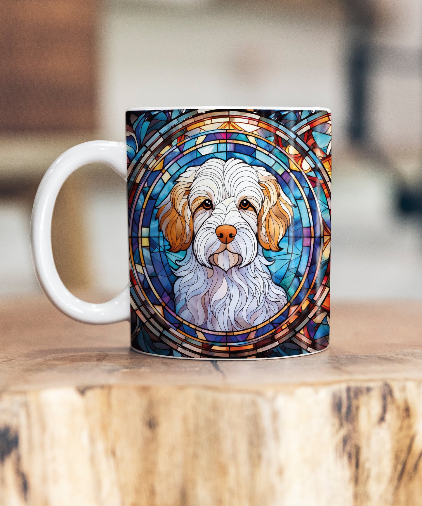 Clumber Spaniel Suncatcher Artwork Ceramic Mug