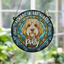 Cockapoo Apricot Memorial Stained Glass Effect Suncatcher