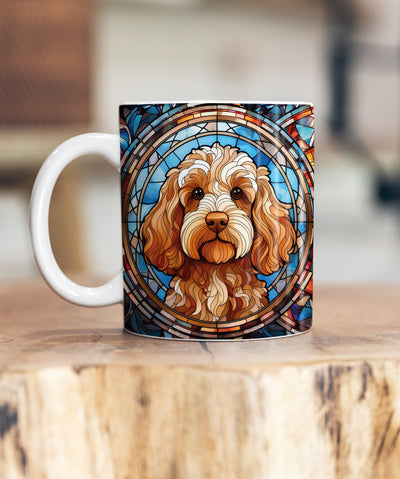 Cockapoo Golden Suncatcher Artwork Ceramic Mug