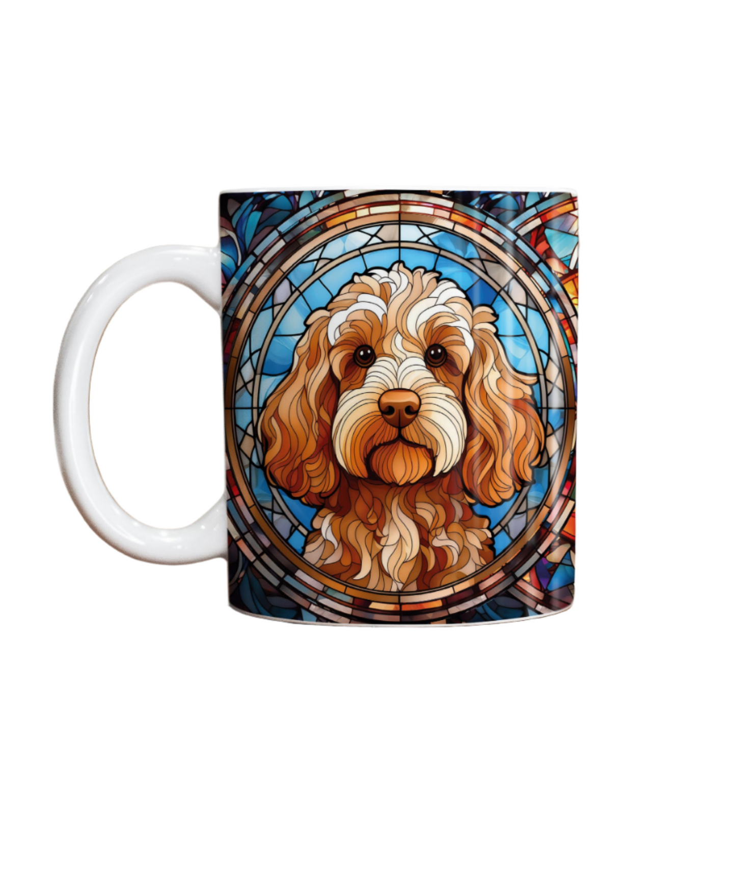 Cockapoo Golden Suncatcher Artwork Ceramic Mug