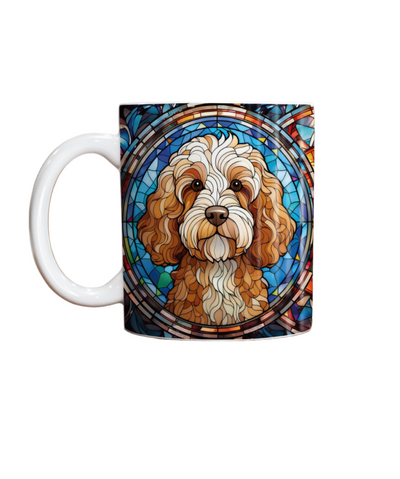 Cockapoo Suncatcher Artwork Ceramic Mug