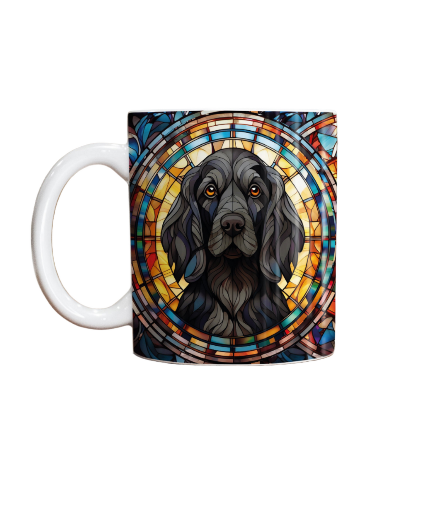 Cocker Spaniel Black Suncatcher Artwork Ceramic Mug