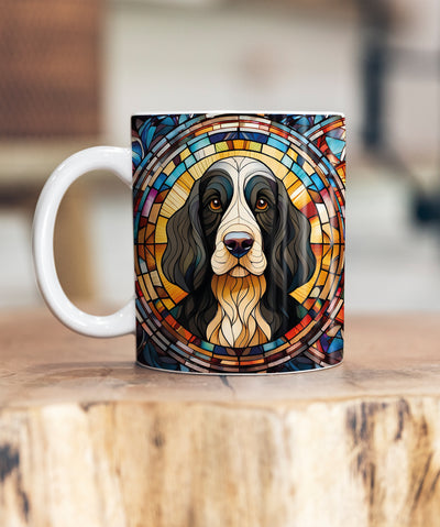 Cocker Spaniel Black & White Suncatcher Artwork Ceramic Mug