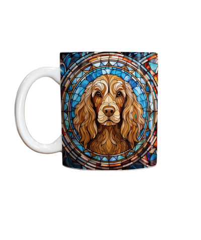 Cocker Spaniel Chocolate Suncatcher Artwork Ceramic Mug