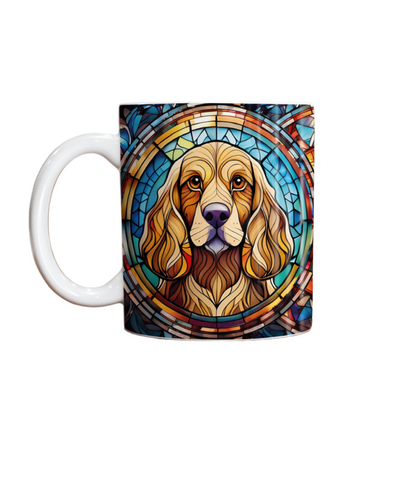 Cocker Spaniel Golden Suncatcher Artwork Ceramic Mug