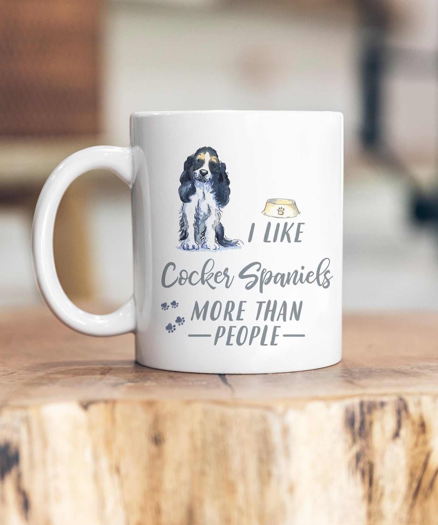 I Like Dogs More Than People Cocker Spaniel Ceramic Mug