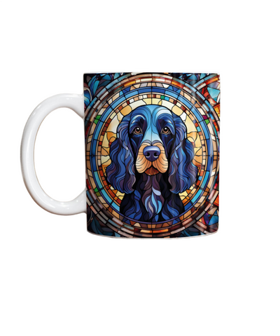 Cocker (Working) Black Suncatcher Artwork Ceramic Mug