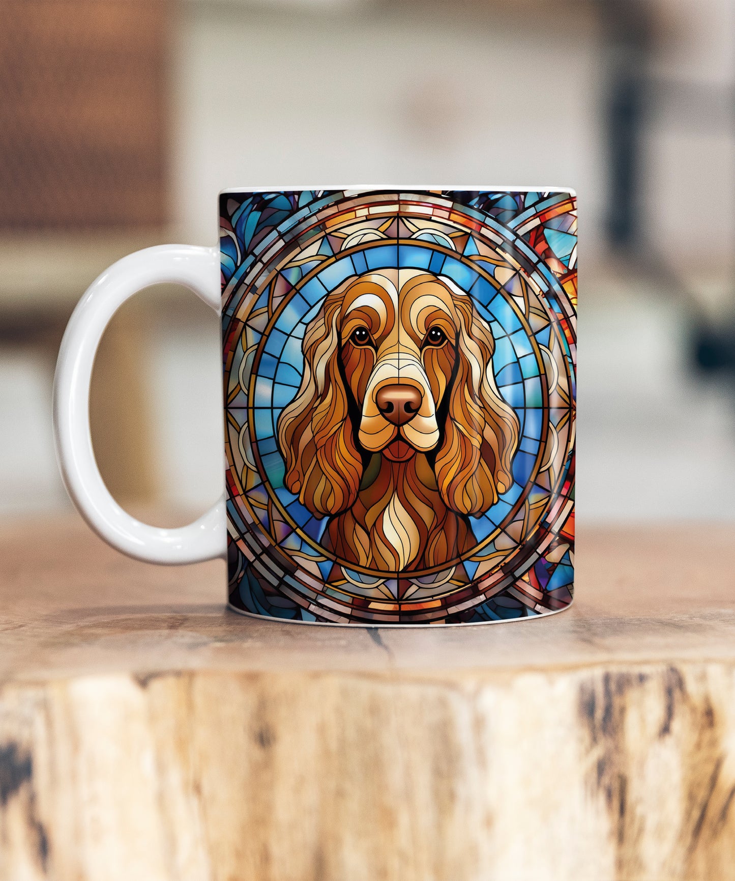 Cocker (Working) Chocolate Suncatcher Artwork Ceramic Mug