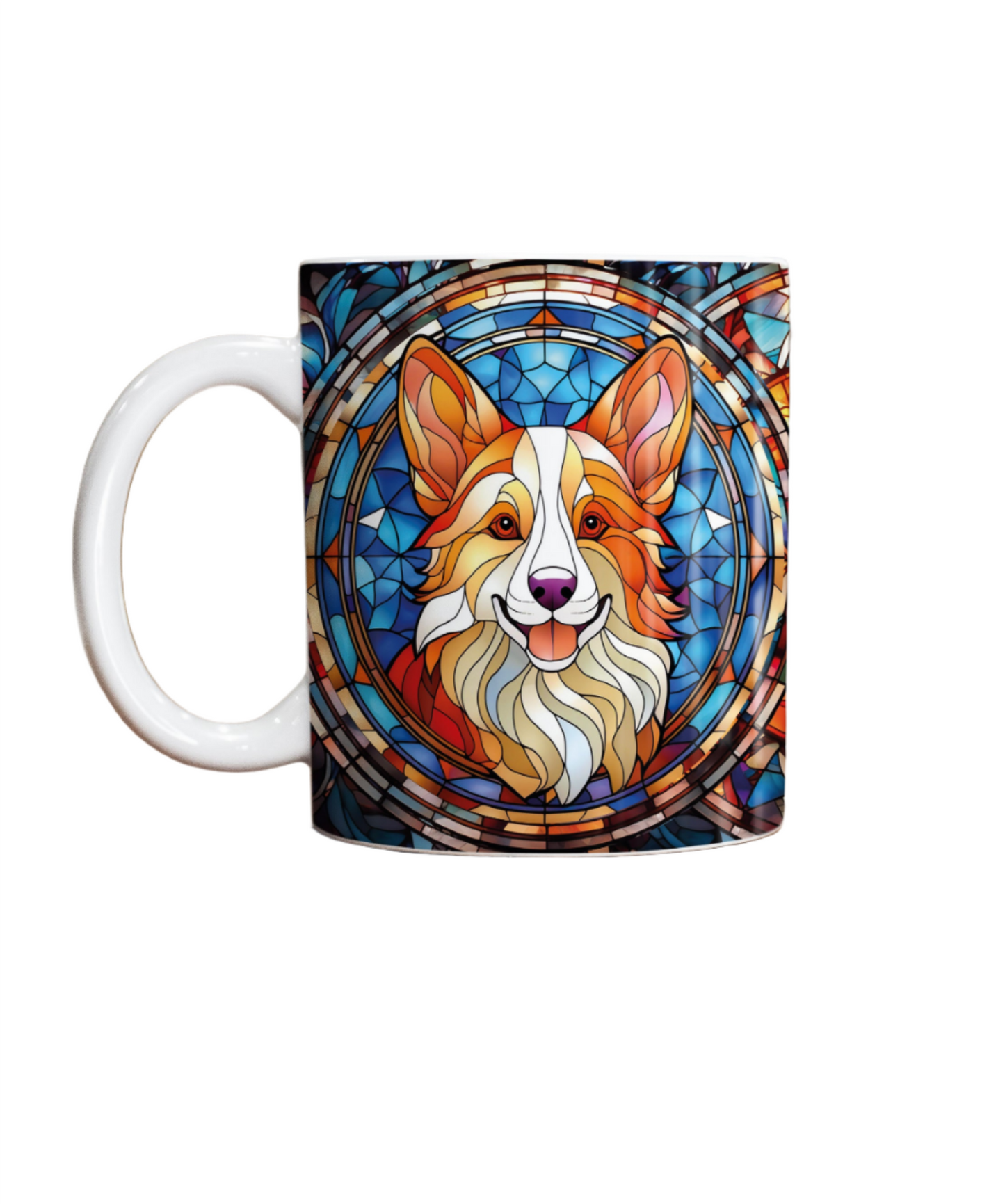 Corgi Suncatcher Artwork Ceramic Mug