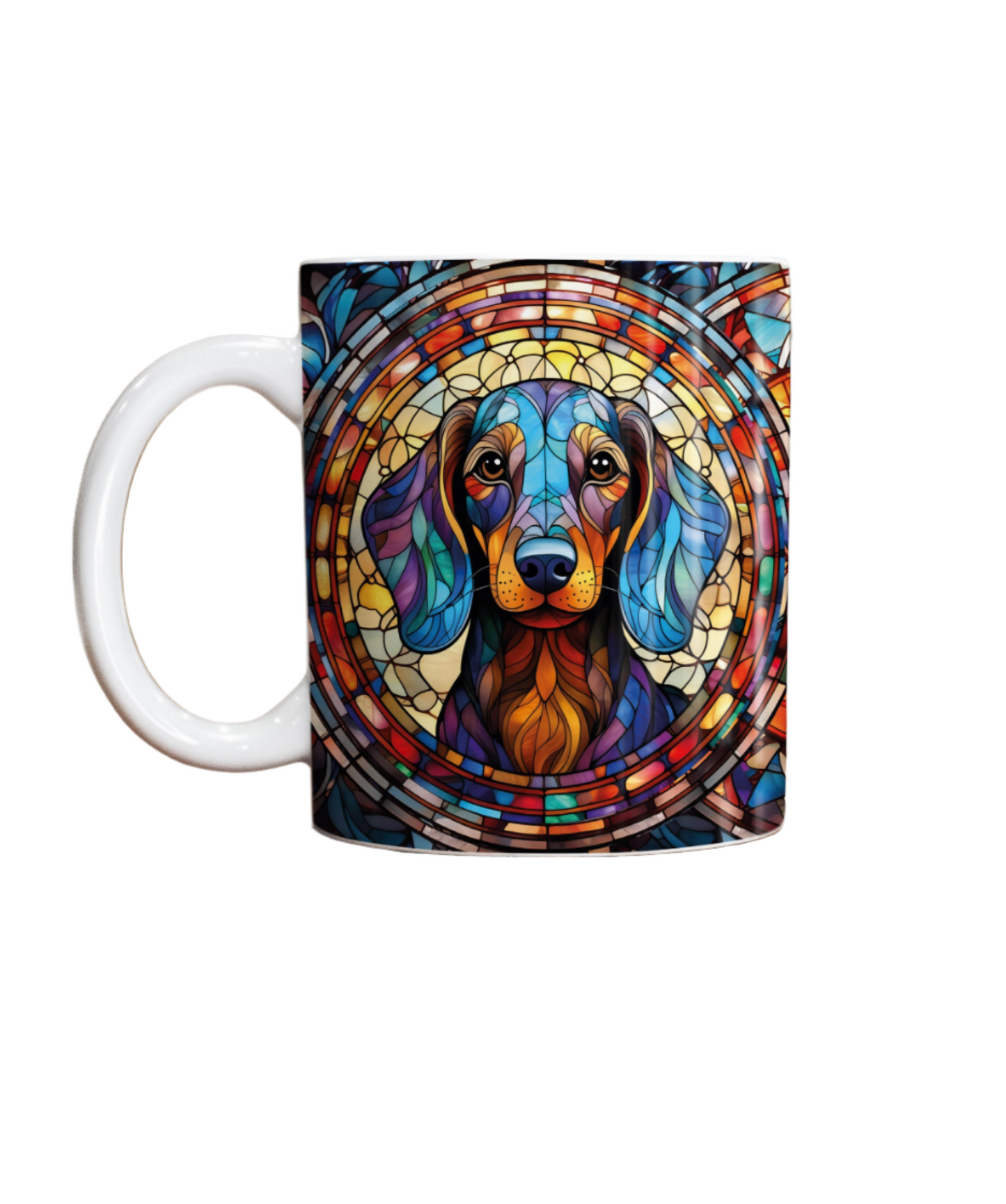 Dachshund Suncatcher Artwork Ceramic Mug