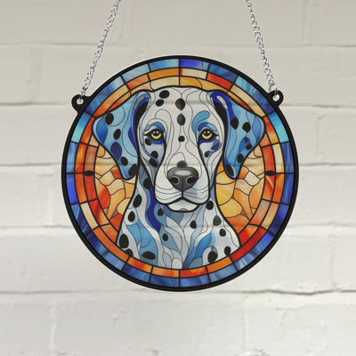 Dalmatian Stained Glass Effect Suncatcher